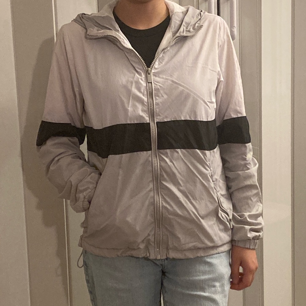 Garage hooded windbreaker